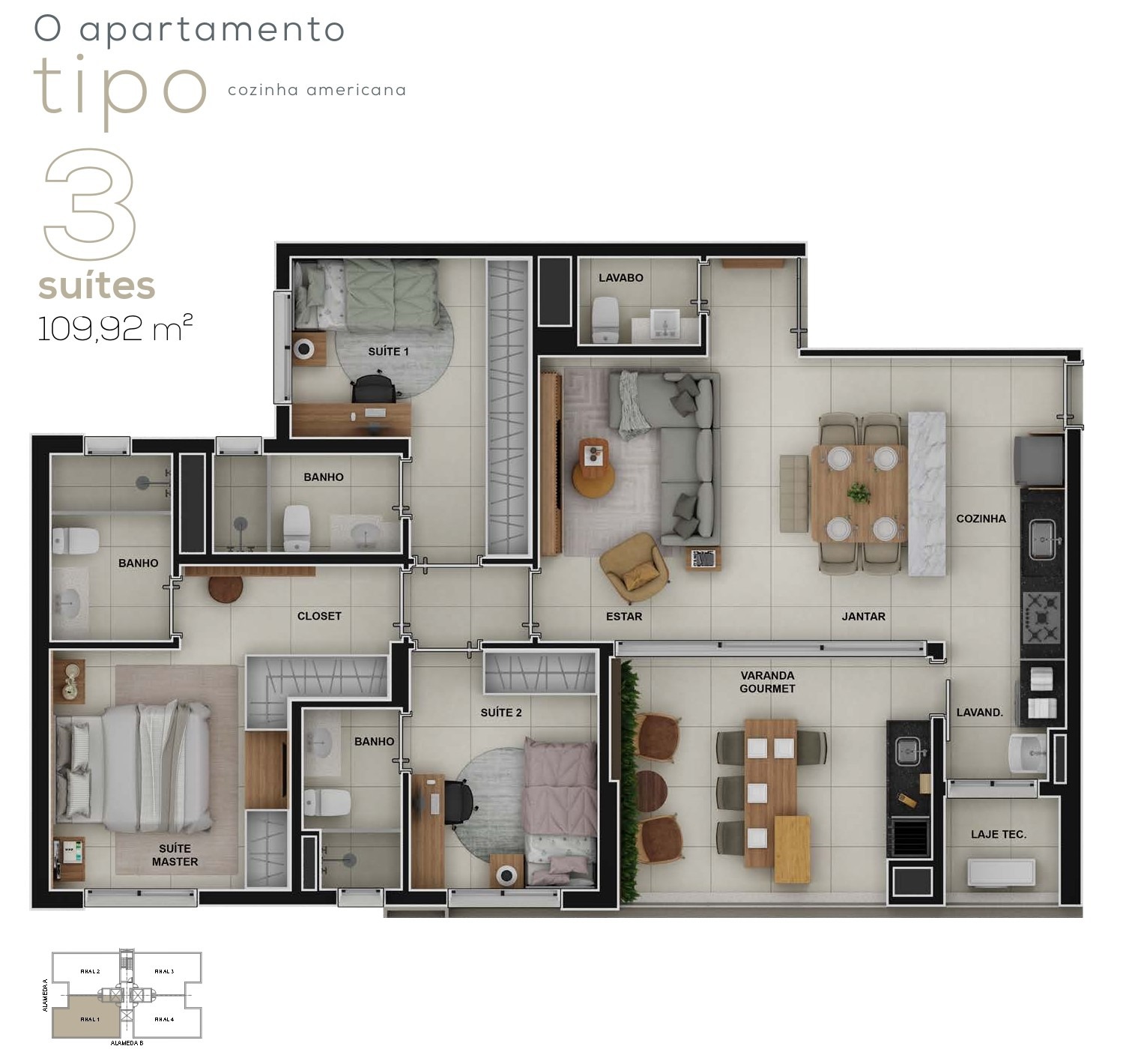 Apartamento, 3 quartos, 109 m² - Foto 29