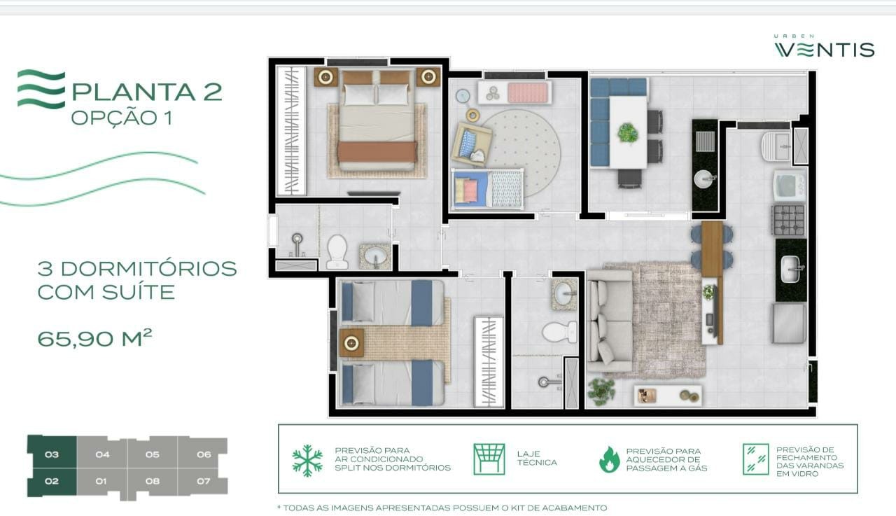 Apartamento, 3 quartos, 65 m² - Foto 13