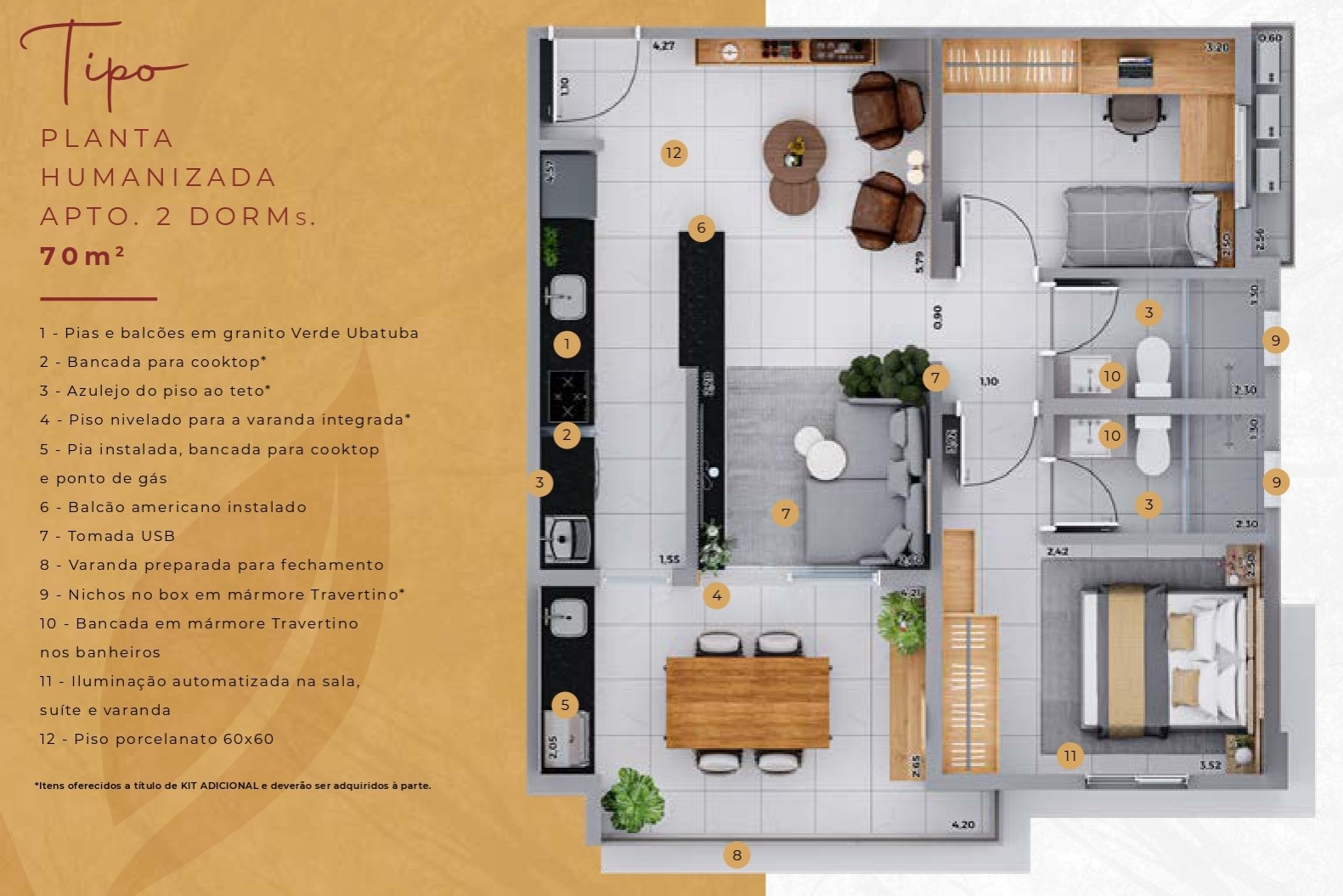 Apartamento, 2 quartos, 70 m² - Foto 17