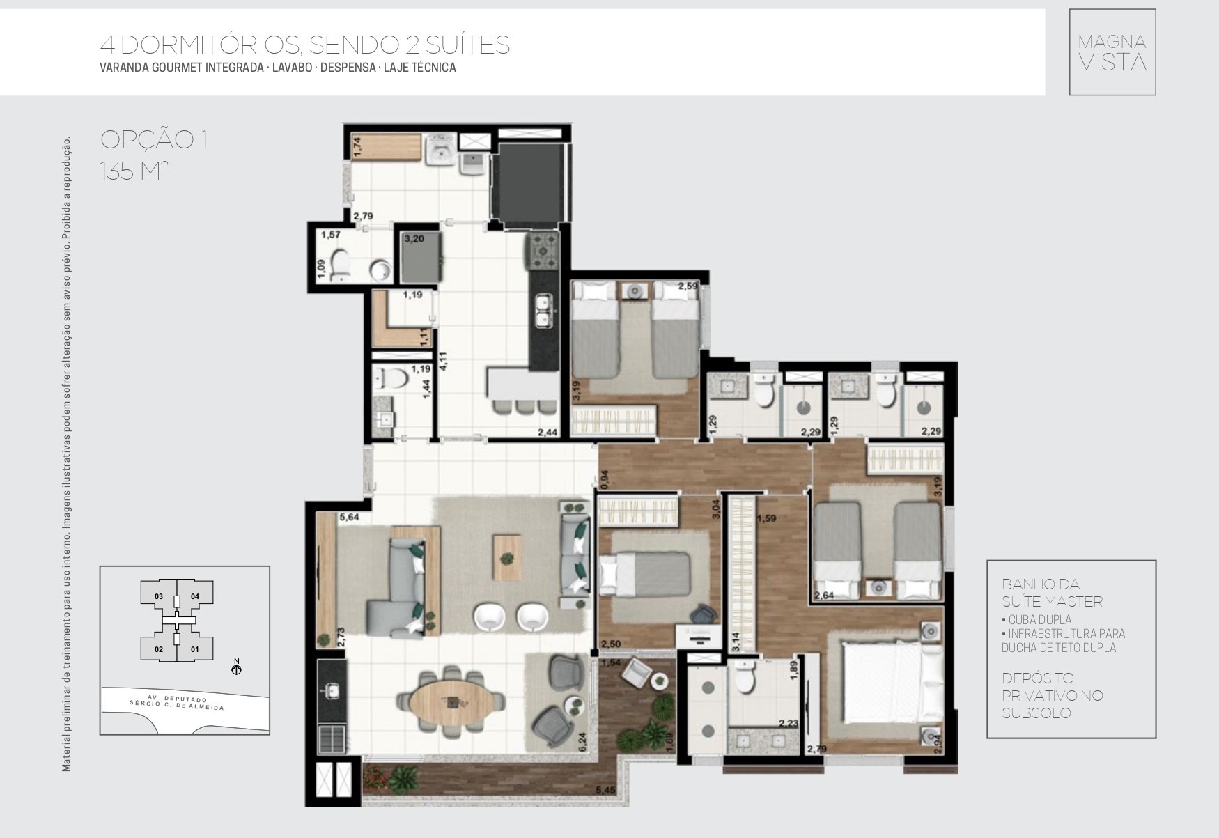 Apartamento, 3 quartos, 135 m² - Foto 10