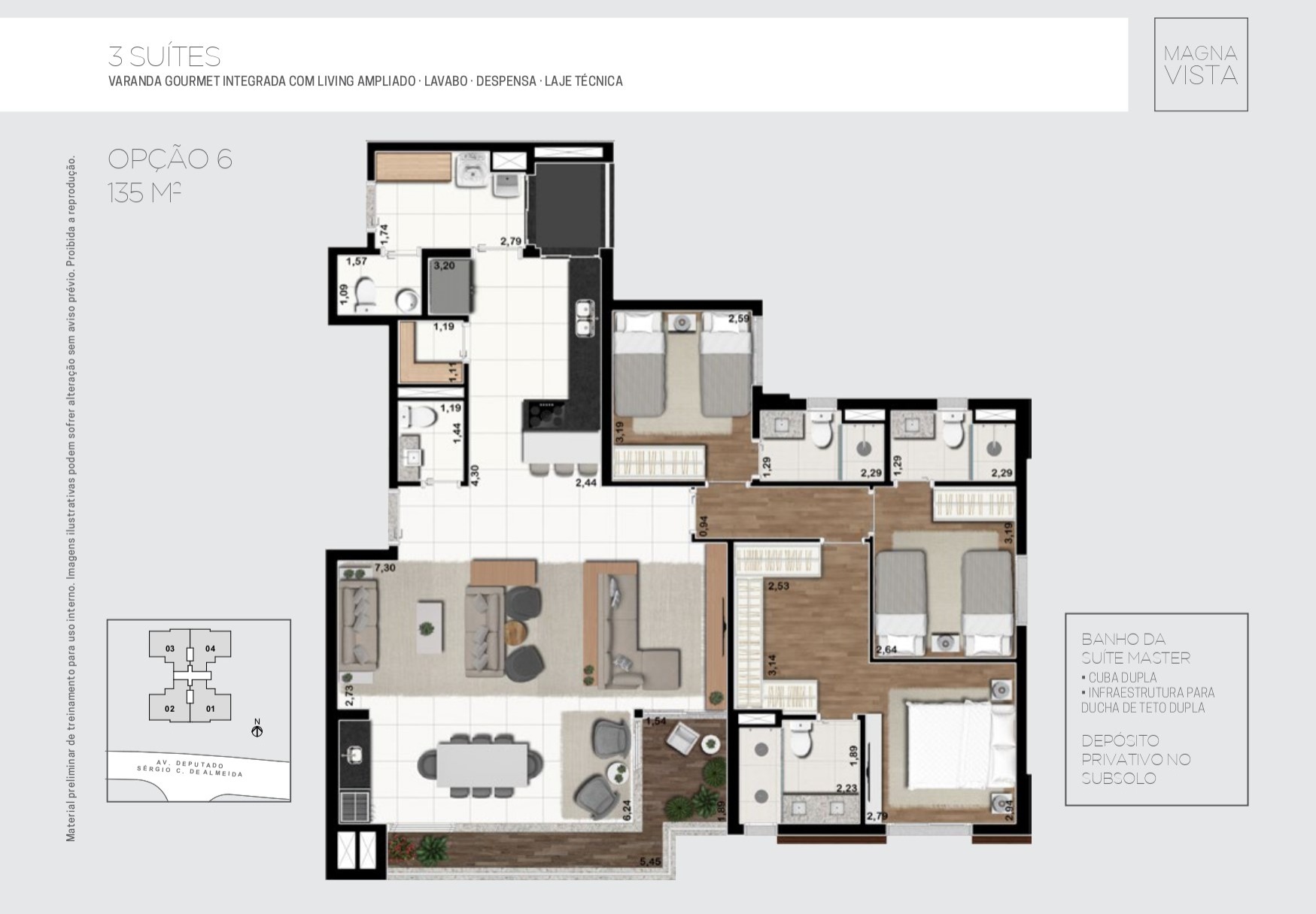 Apartamento, 3 quartos, 135 m² - Foto 11