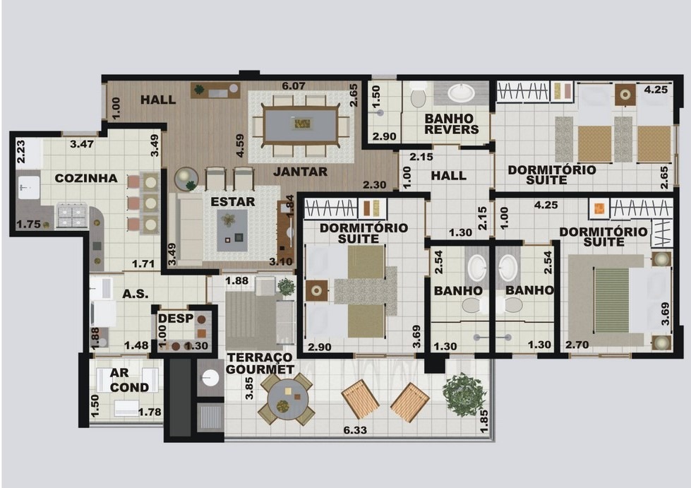 Cobertura, 3 quartos, 118 m² - Foto 27