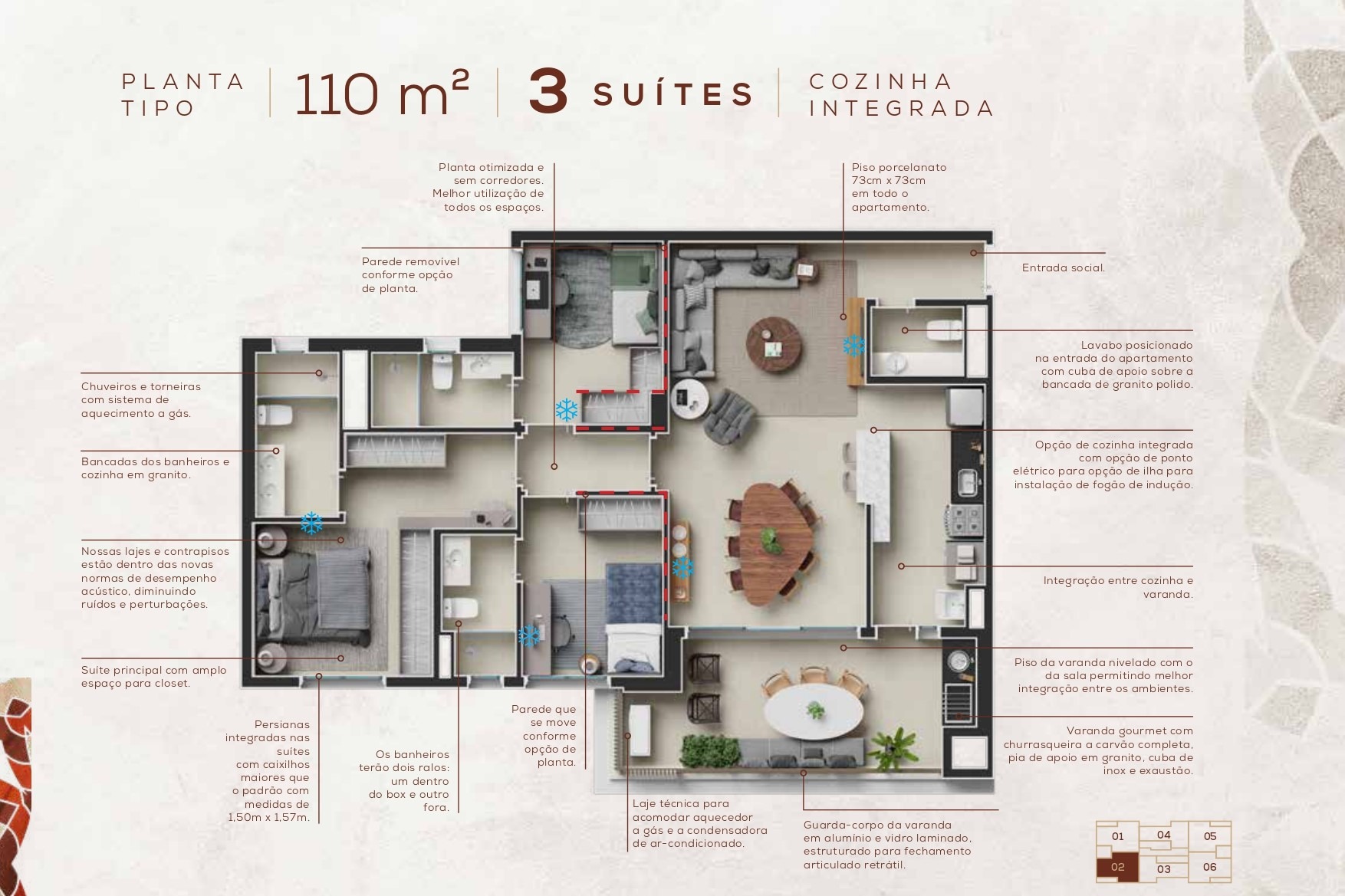 Apartamento, 3 quartos, 110 m² - Foto 20