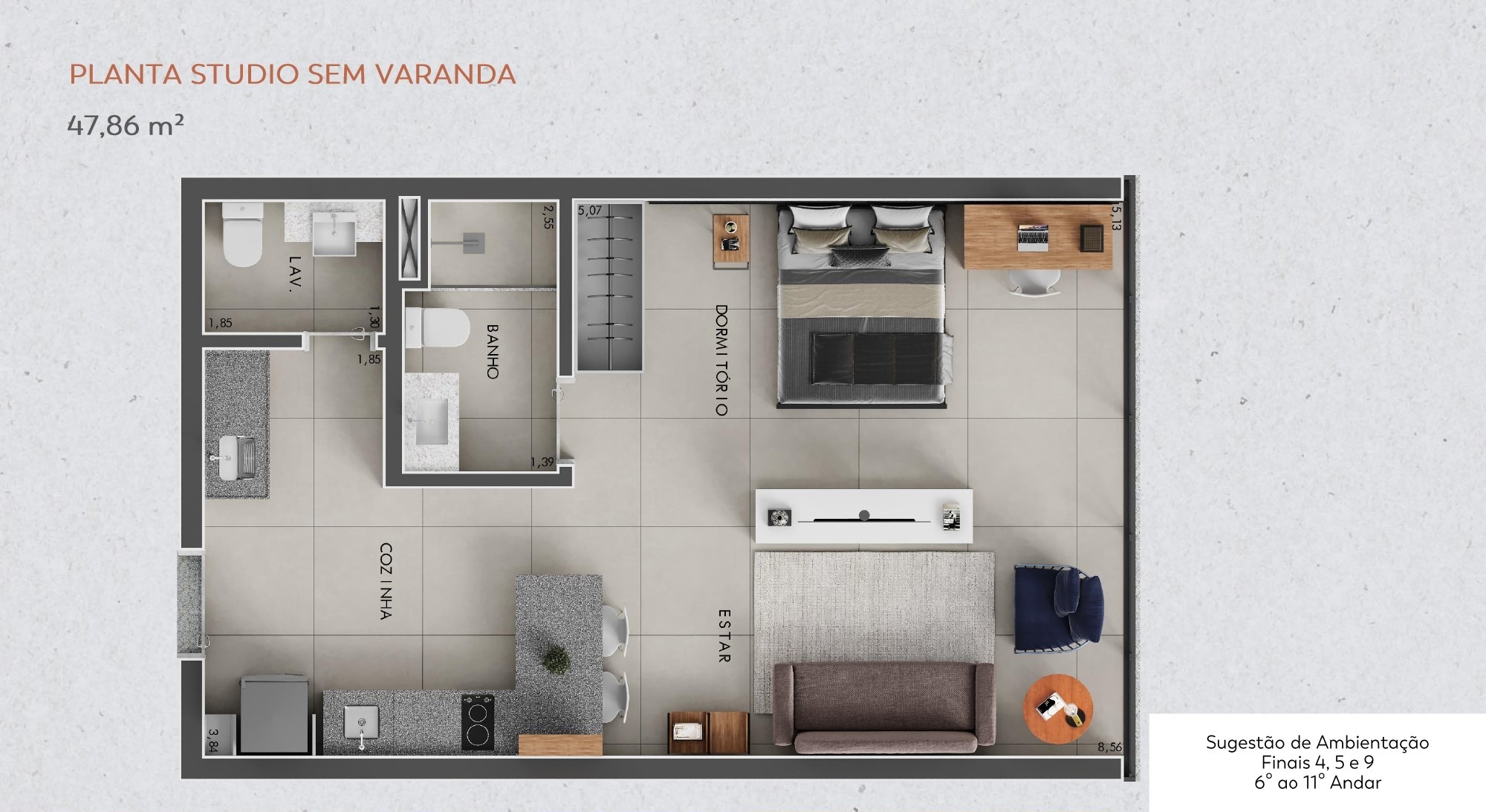 Apartamento, 1 quarto, 47 m² - Foto 26