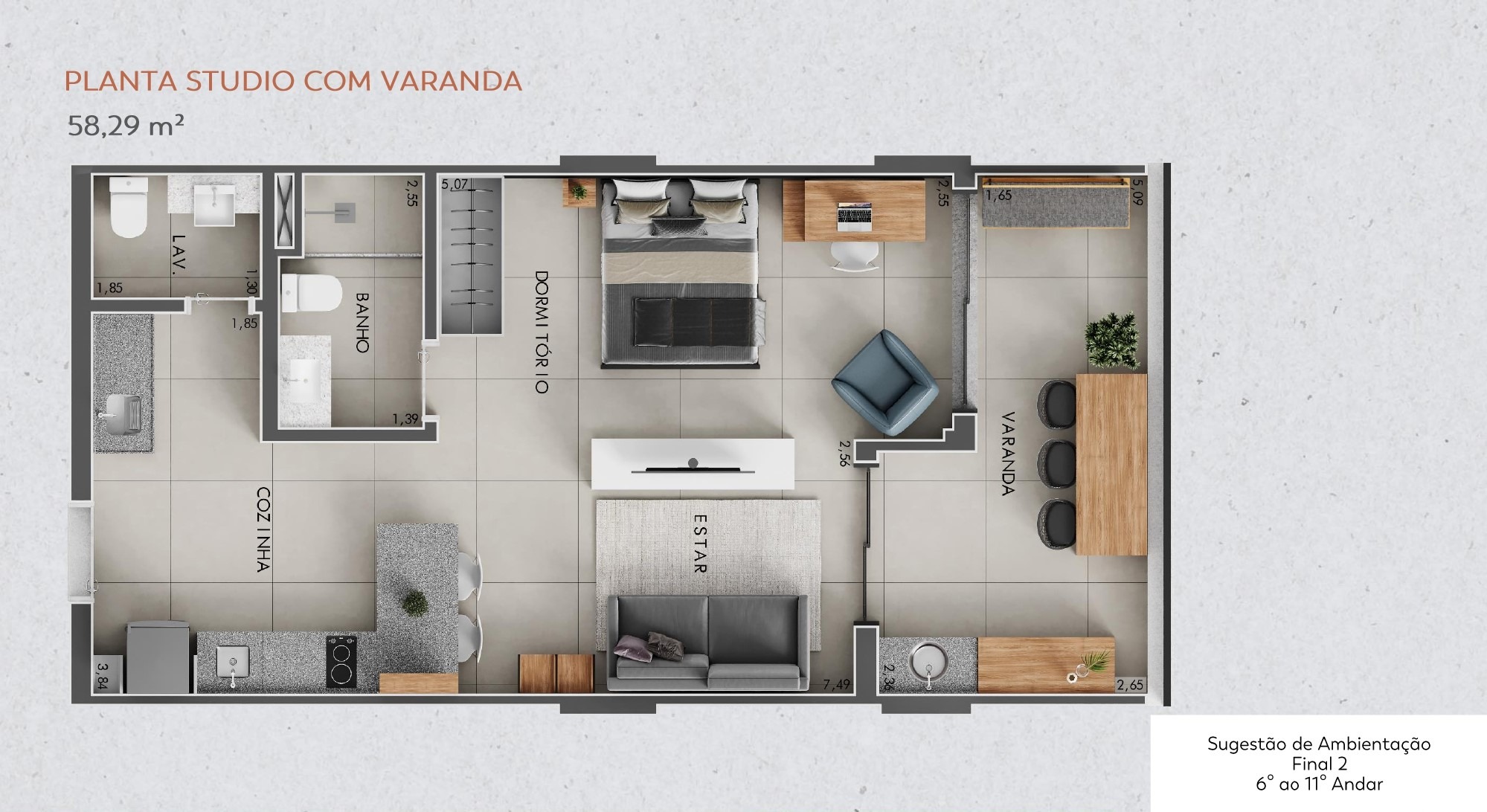 Apartamento, 1 quarto, 58 m² - Foto 27