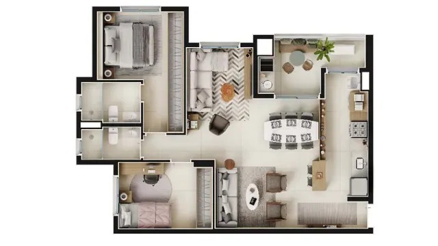 Apartamento, 2 quartos, 83 m² - Foto 6