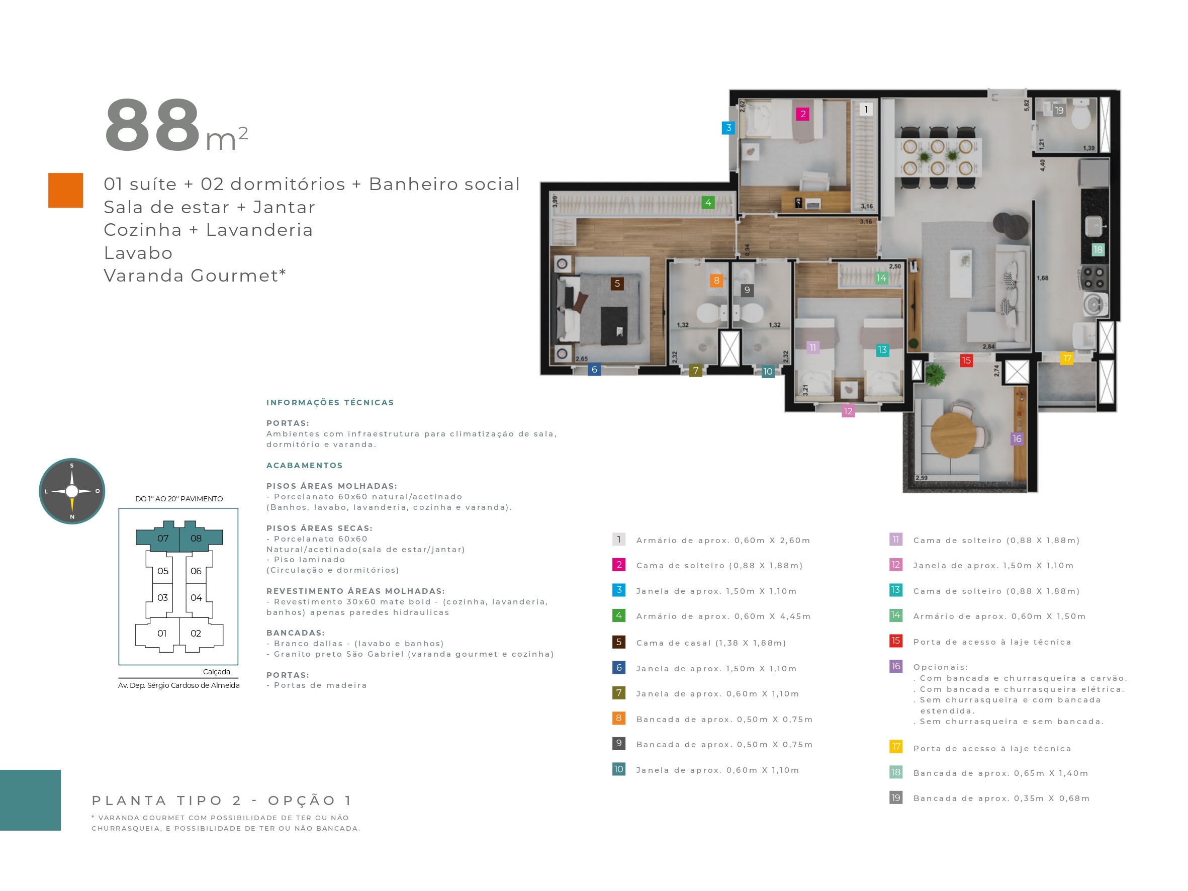 Apartamento, 3 quartos, 88 m² - Foto 16