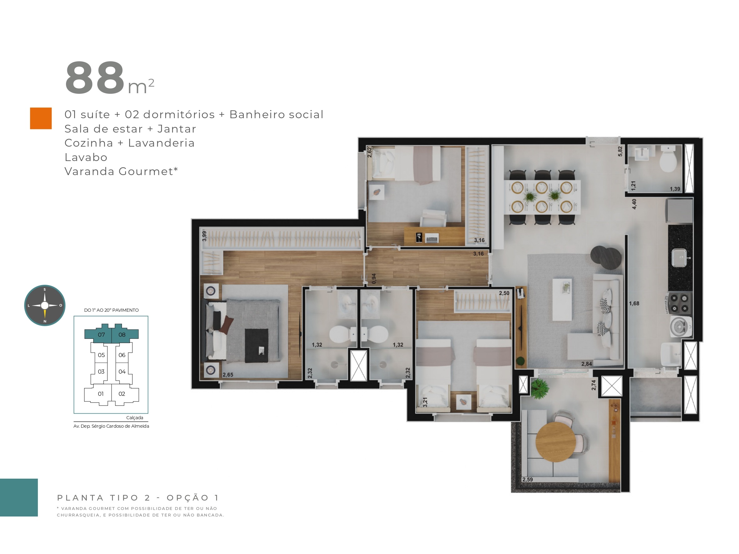 Apartamento, 3 quartos, 88 m² - Foto 17