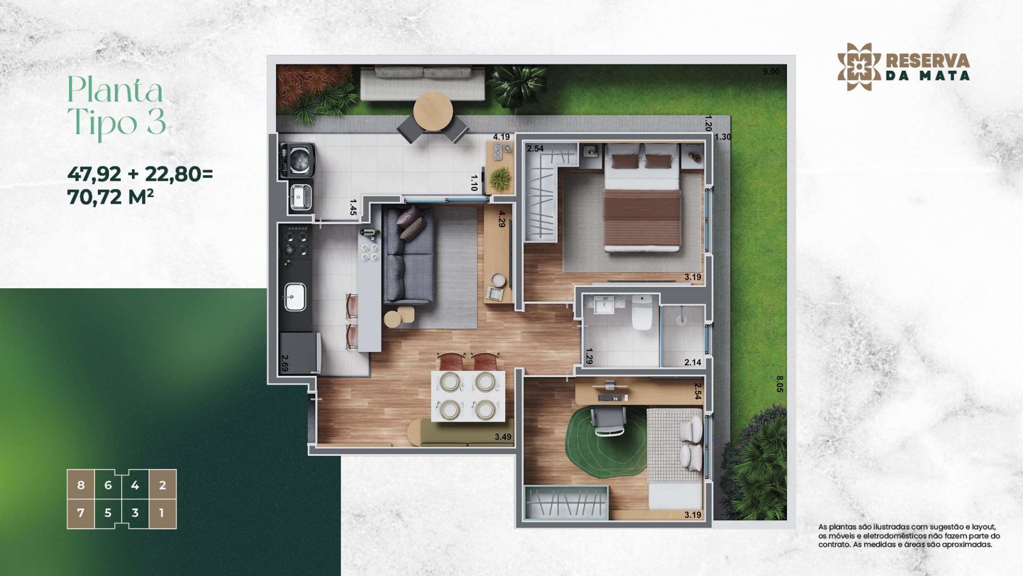 Apartamento, 2 quartos, 70 m² - Foto 17