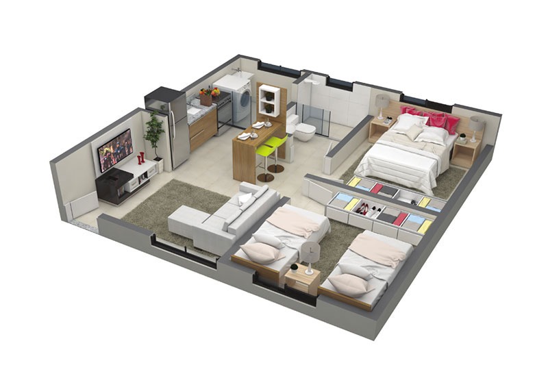 Apartamento, 2 quartos, 43 m² - Foto 19