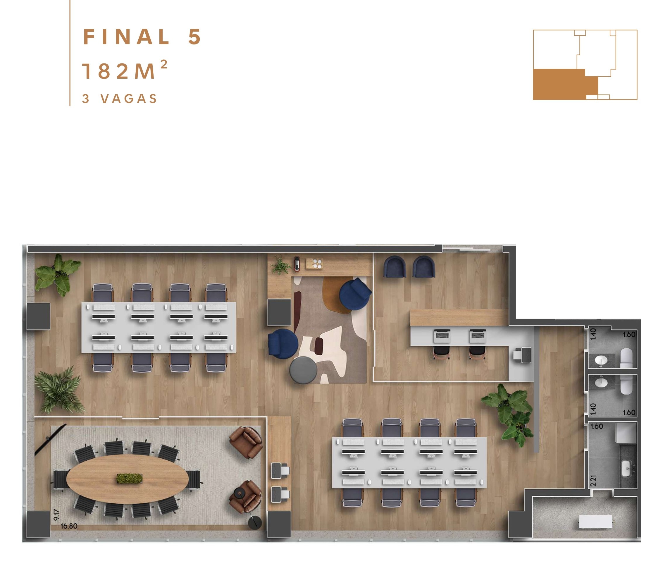 Sala-Conjunto, 182 m² - Foto 17