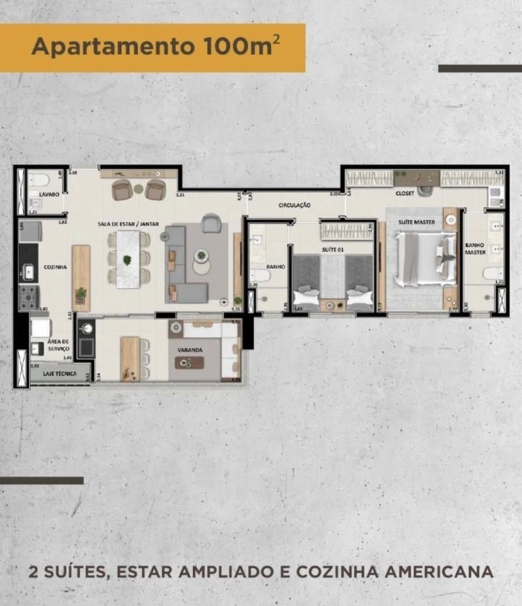Apartamento, 2 quartos, 100 m² - Foto 26