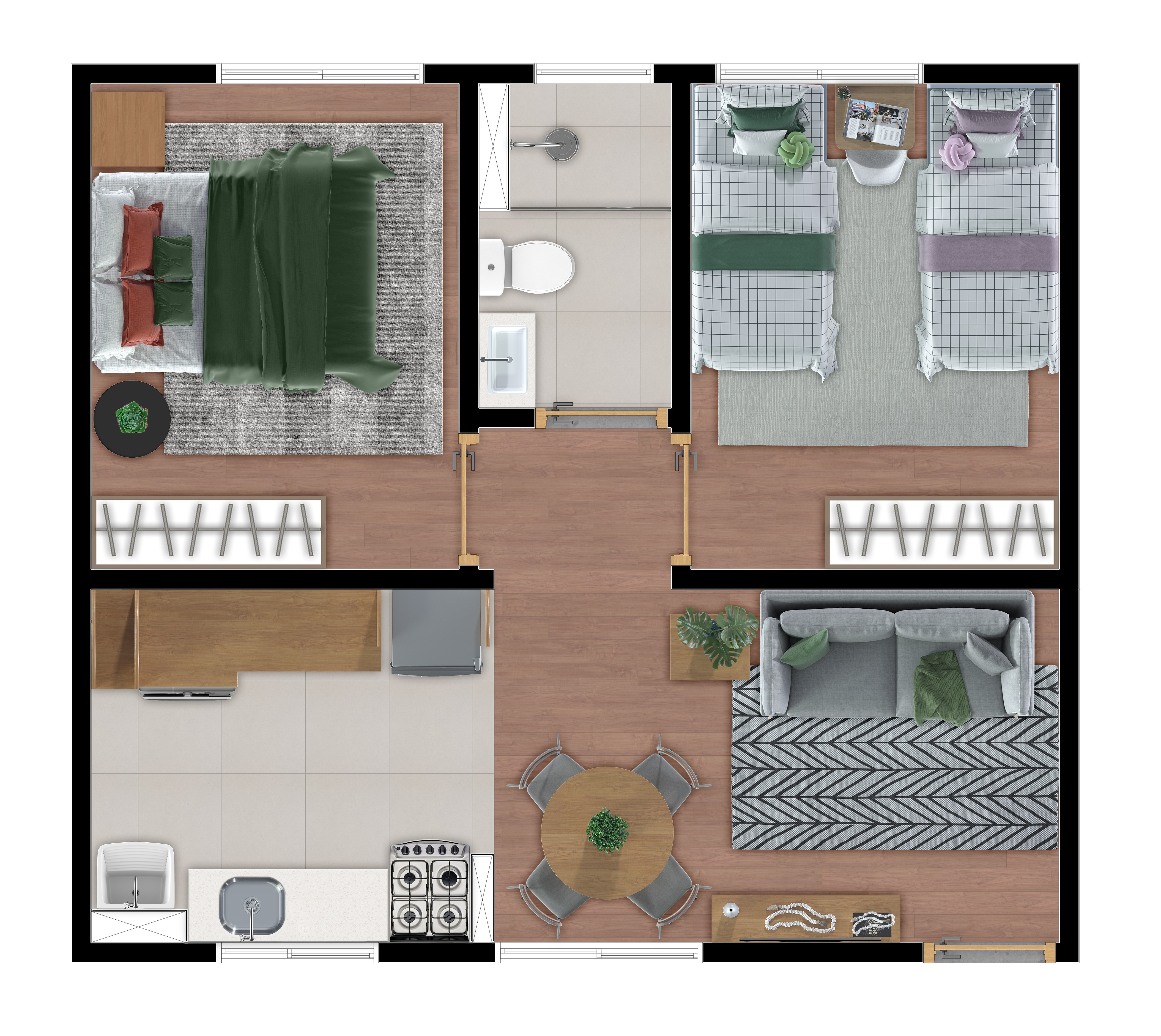 Apartamento, 2 quartos, 42 m² - Foto 17