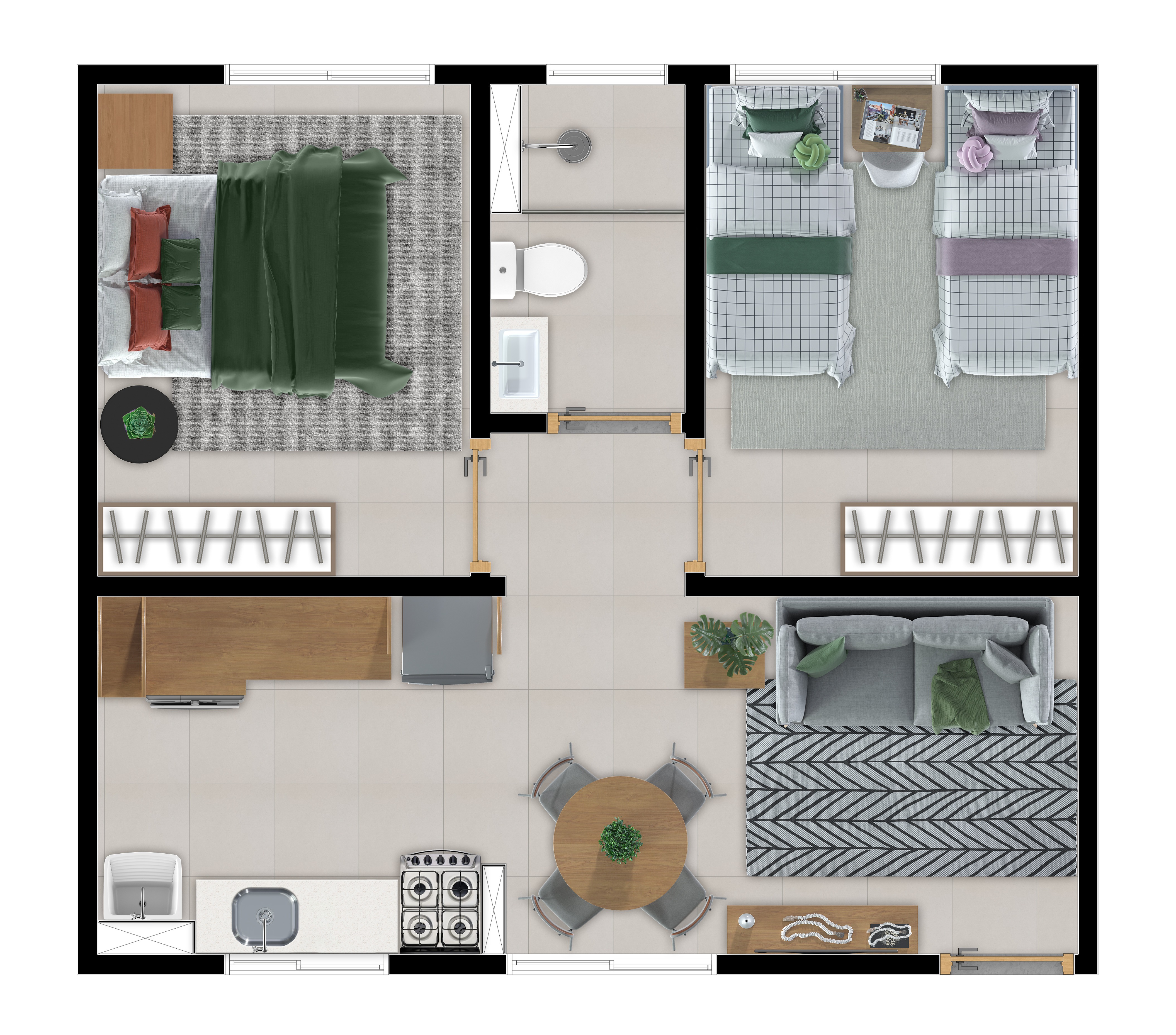 Apartamento, 2 quartos, 42 m² - Foto 16