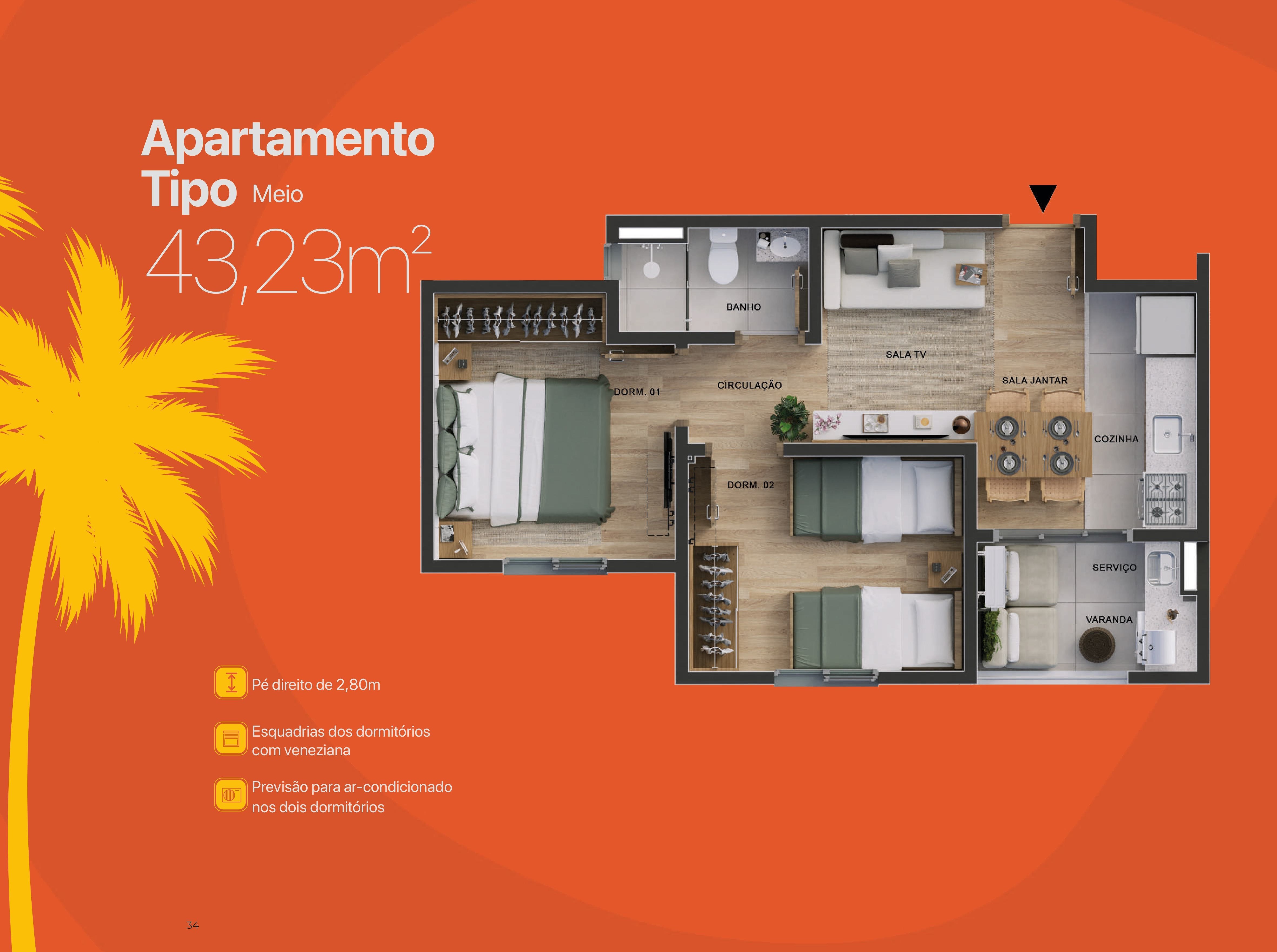 Apartamento, 2 quartos, 42 m² - Foto 16