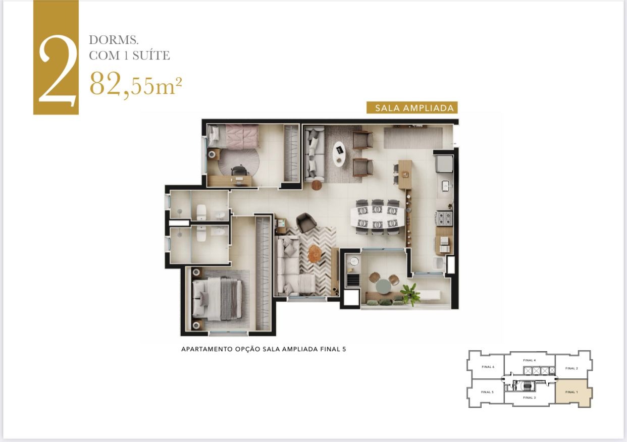 Apartamento, 2 quartos, 83 m² - Foto 22