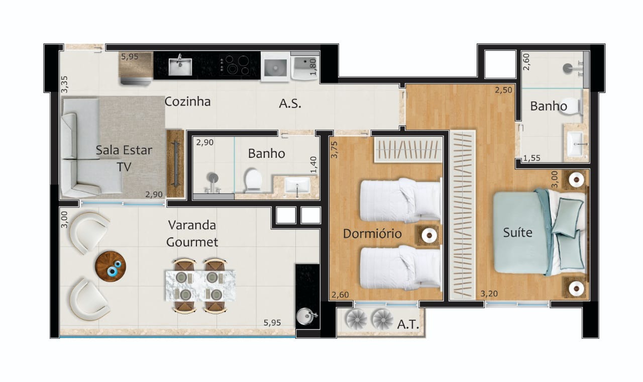 Apartamento, 2 quartos, 77 m² - Foto 25