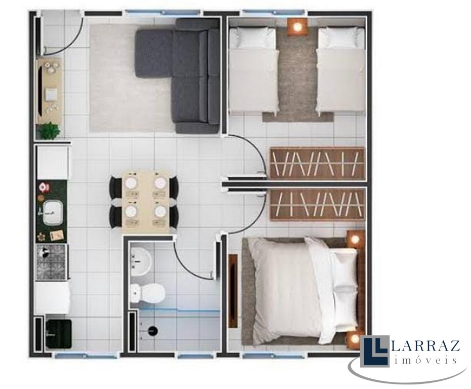 Apartamento, 2 quartos, 43 m² - Foto 2