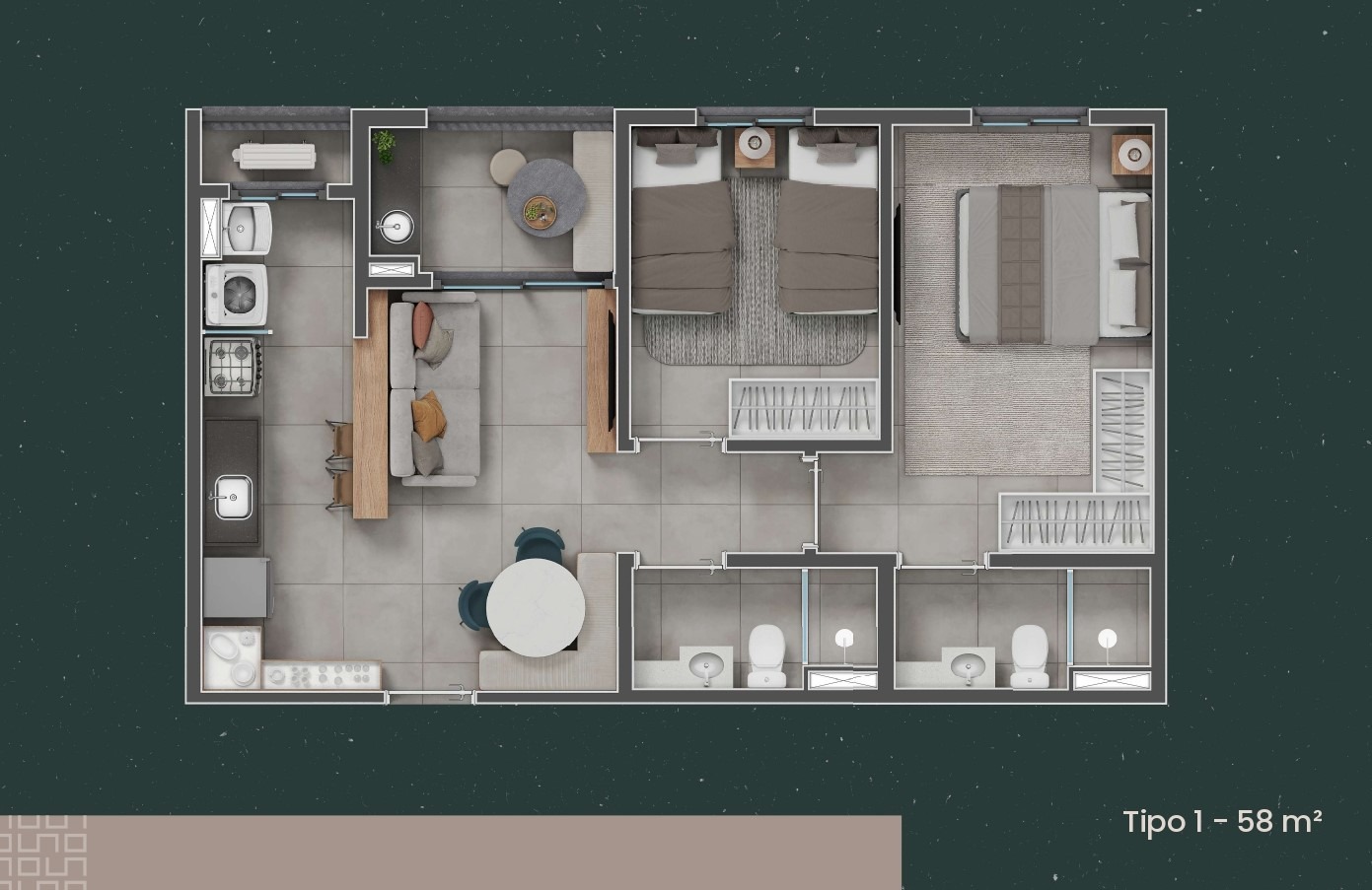 Apartamento, 2 quartos, 58 m² - Foto 8