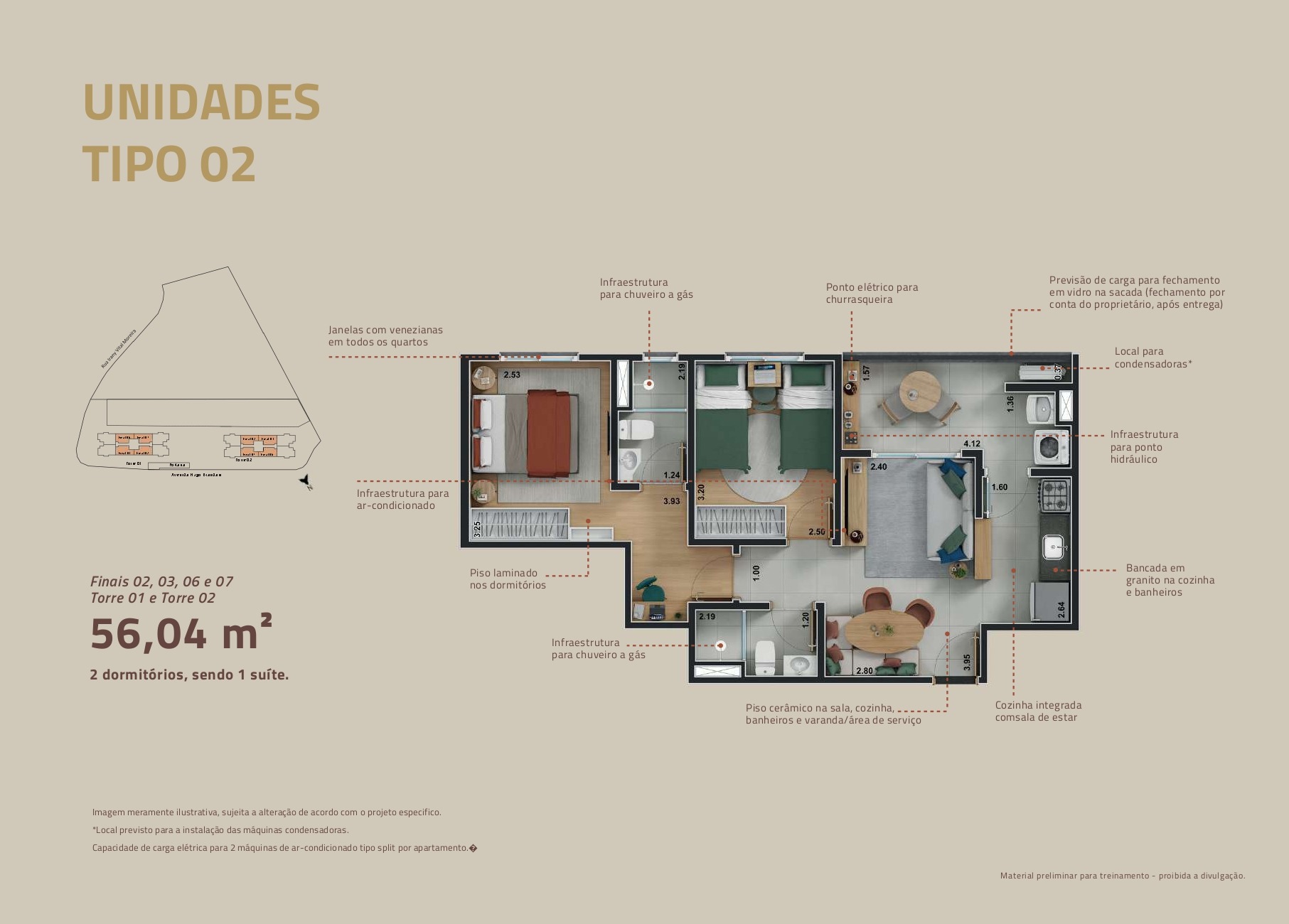 Apartamento, 2 quartos, 56 m² - Foto 10