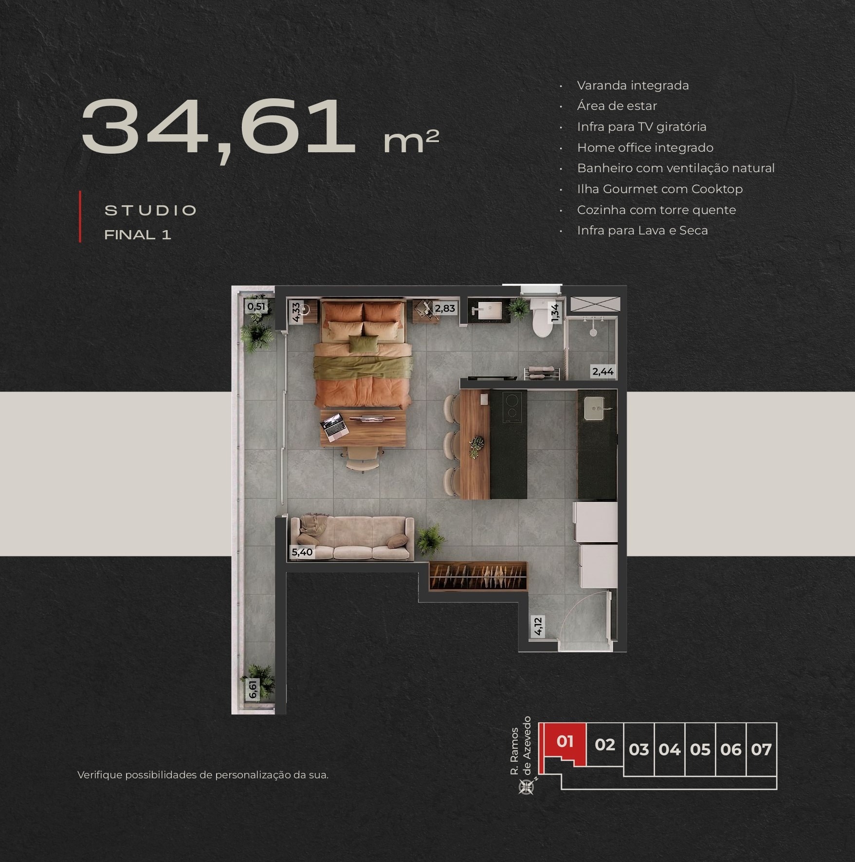 Apartamento, 1 quarto, 34 m² - Foto 14