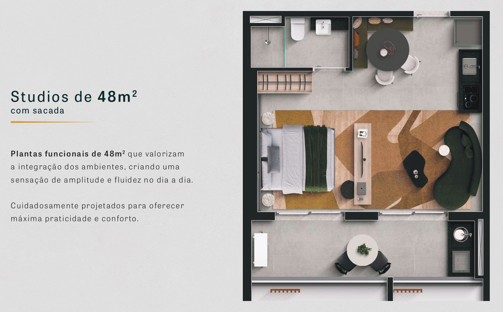 Apartamento, 1 quarto, 48 m² - Foto 9