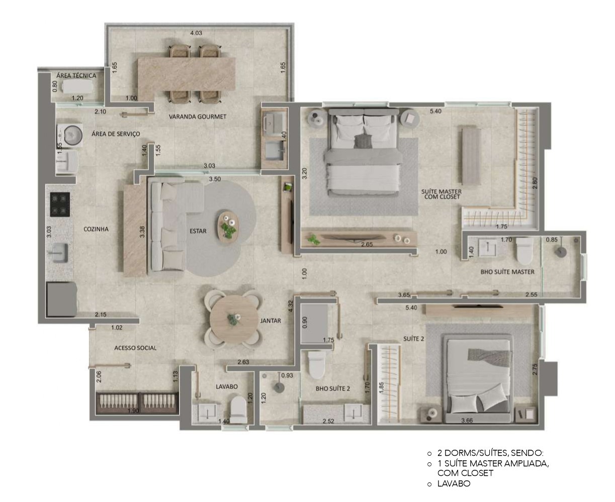Apartamento, 3 quartos, 93 m² - Foto 11