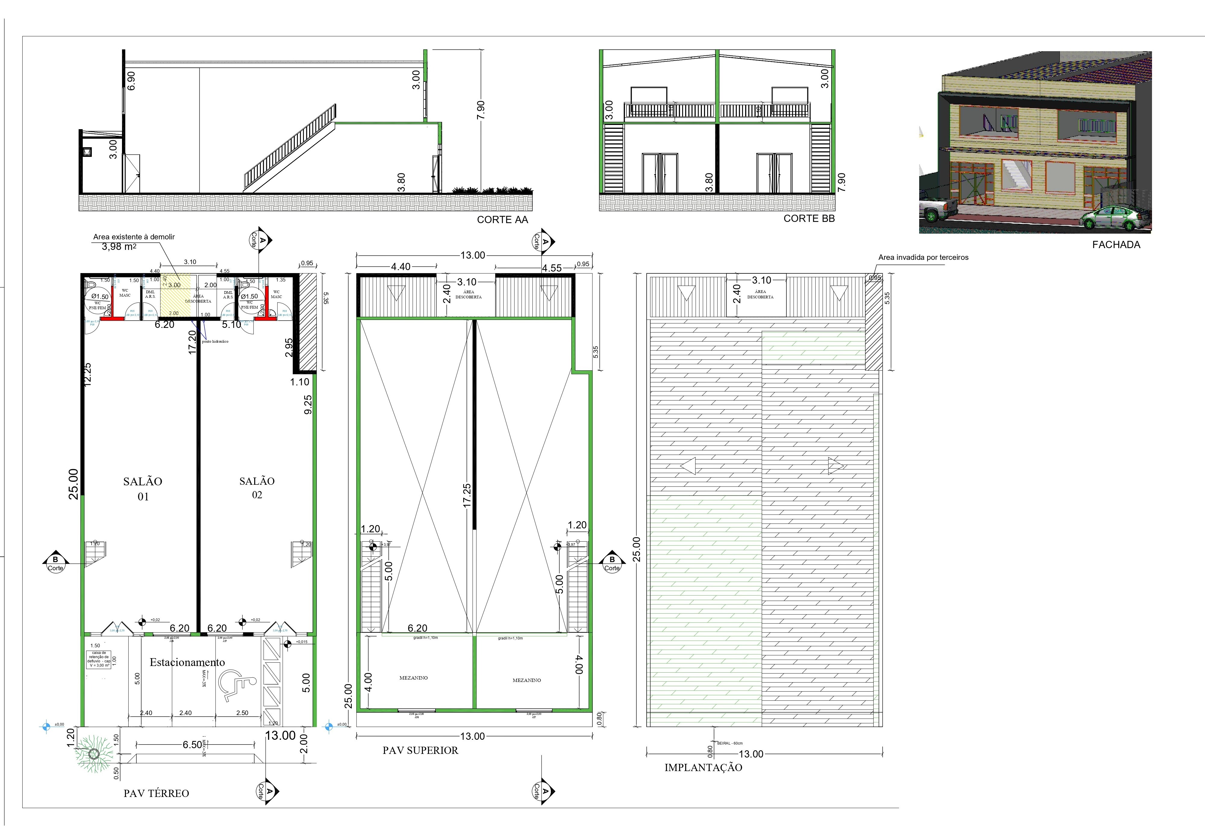 Loja-Salão, 100 m² - Foto 2