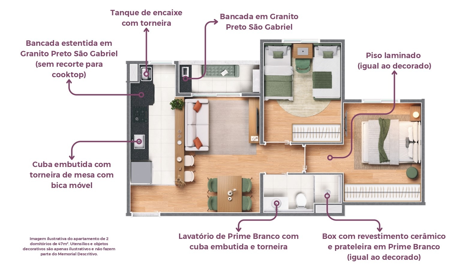 Apartamento, 2 quartos, 47 m² - Foto 20