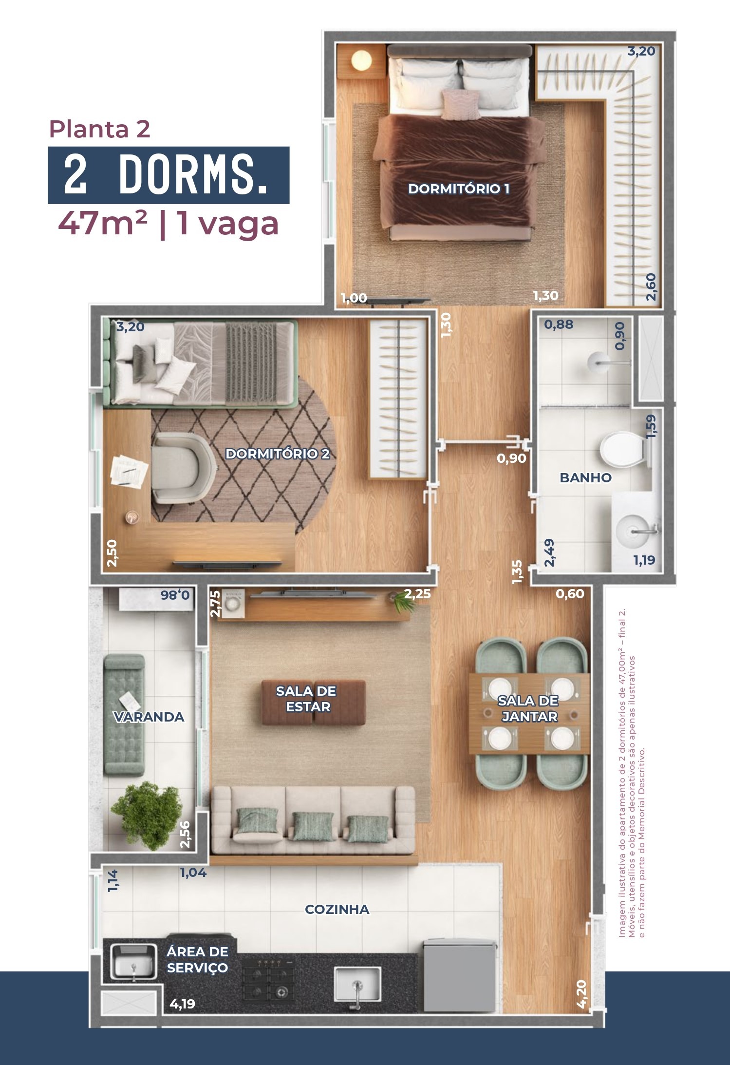 Apartamento, 2 quartos, 47 m² - Foto 19