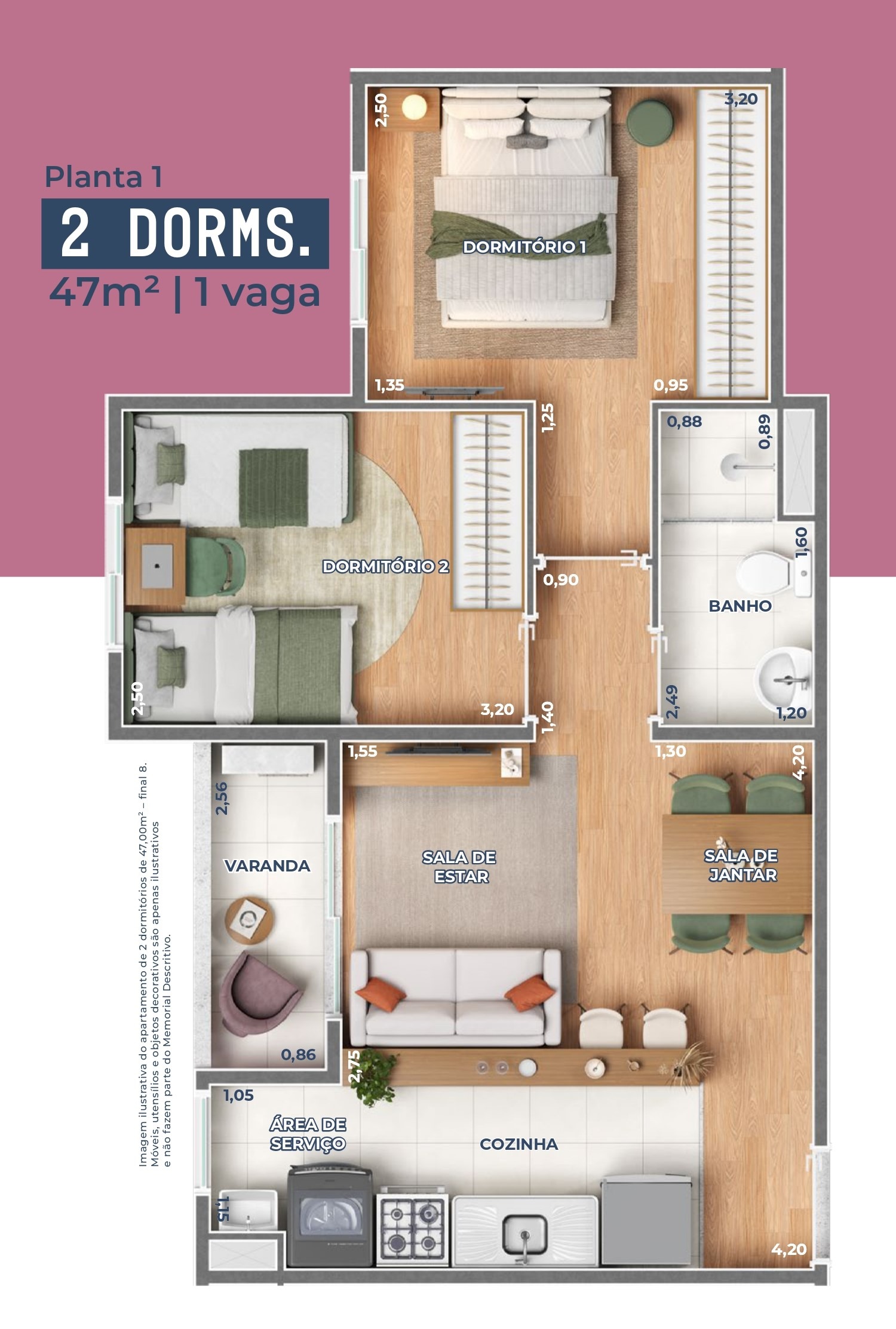 Apartamento, 2 quartos, 47 m² - Foto 18