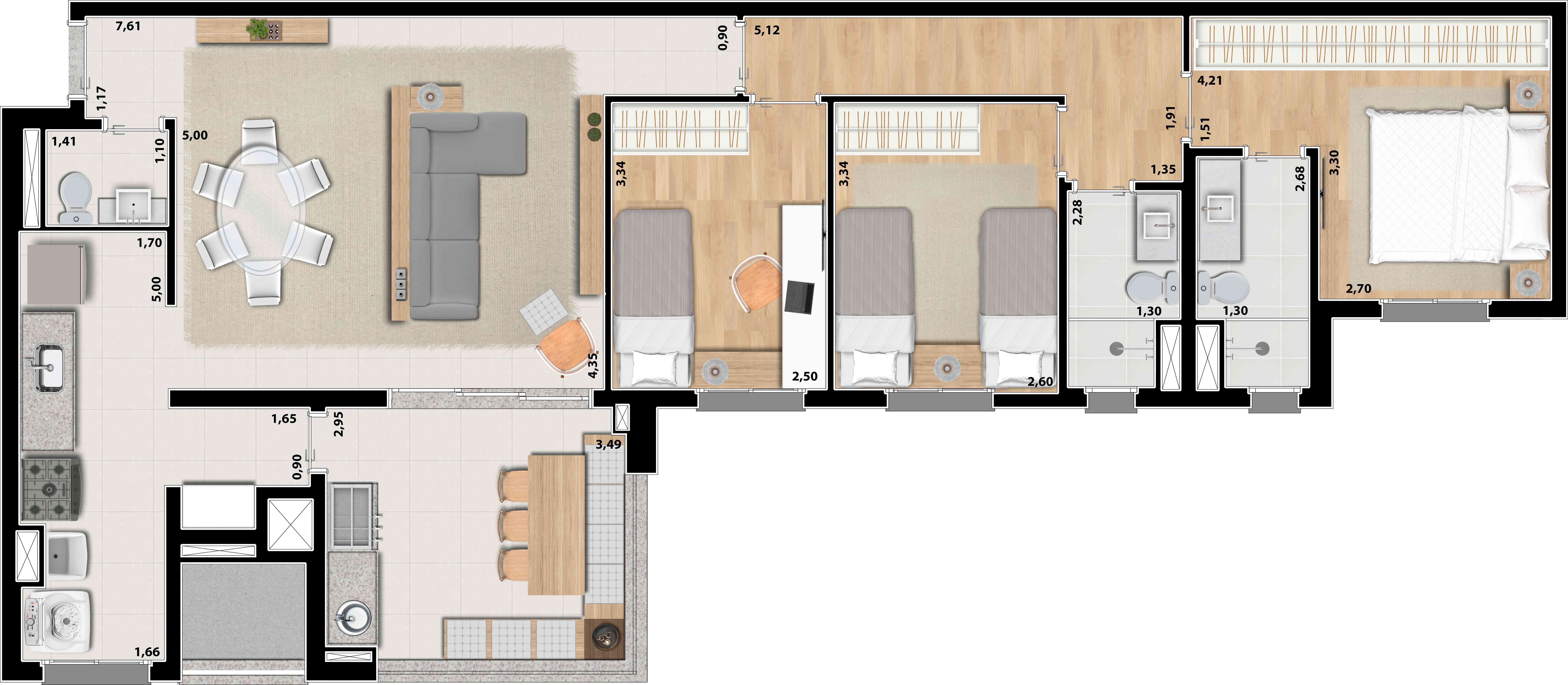 Apartamento, 3 quartos, 107 m² - Foto 32