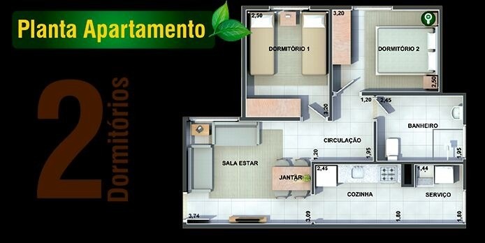 Apartamento, 2 quartos, 49 m² - Foto 17