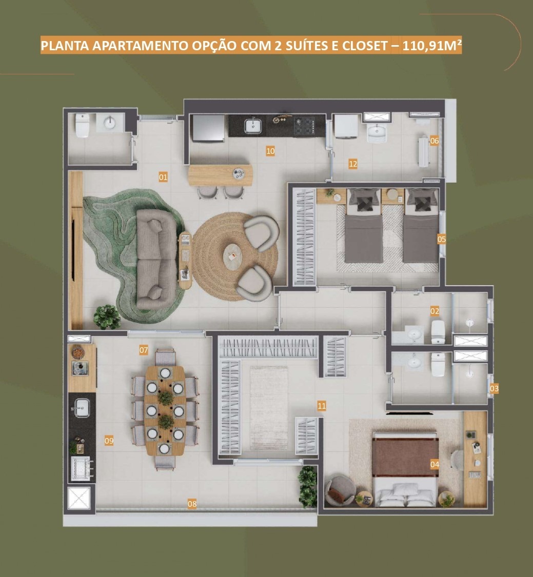 Apartamento, 3 quartos, 110 m² - Foto 29