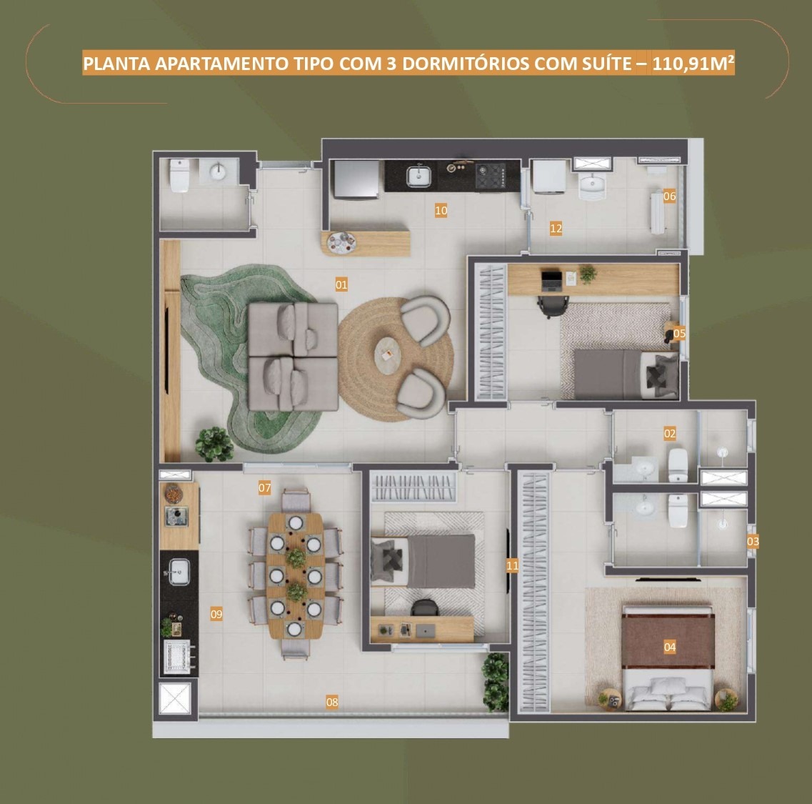 Apartamento, 3 quartos, 110 m² - Foto 28