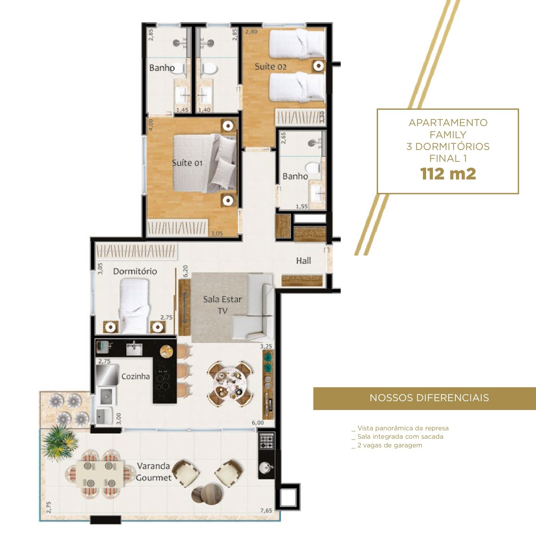 Apartamento, 3 quartos, 112 m² - Foto 46
