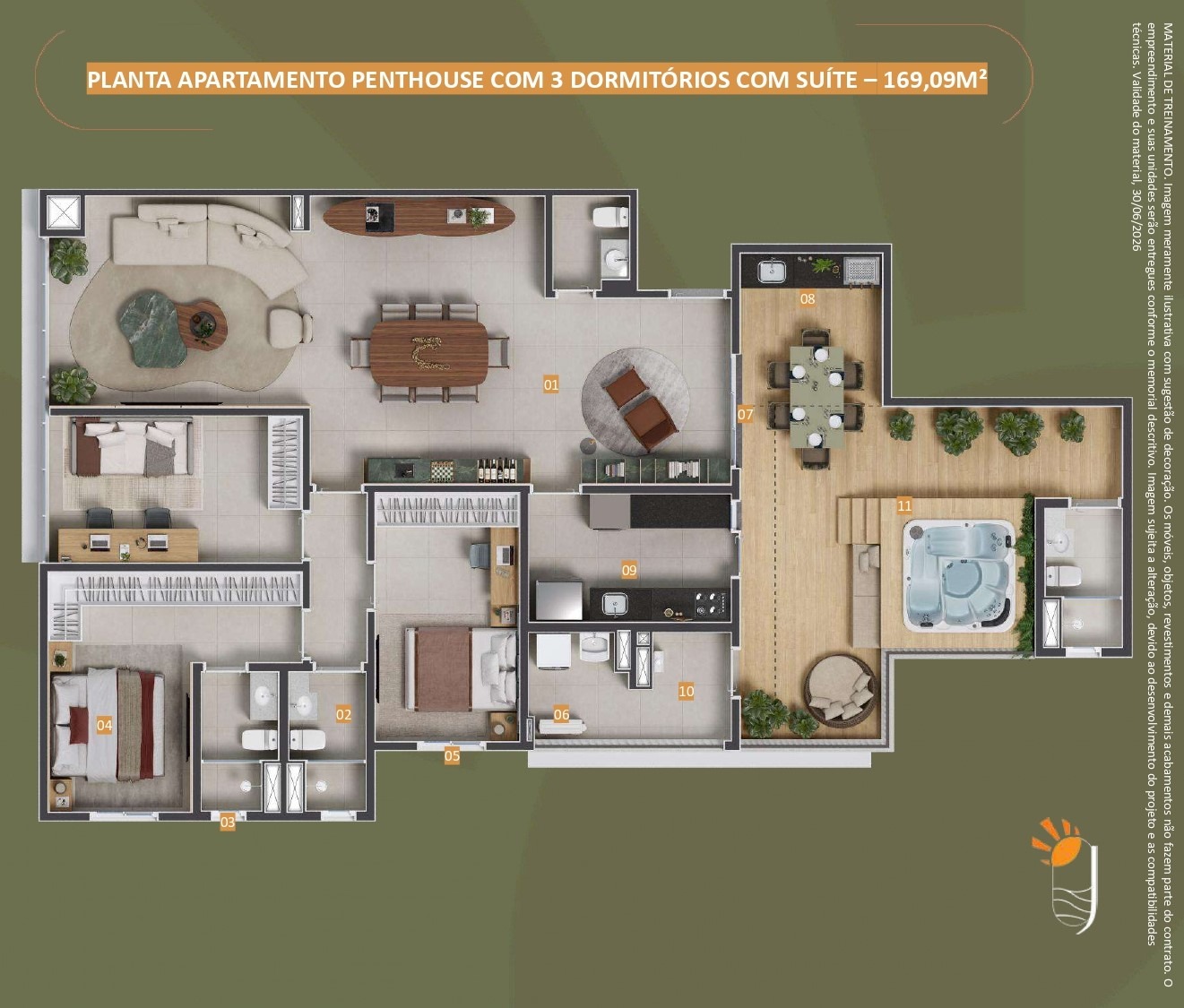 Cobertura, 3 quartos, 166 m² - Foto 30