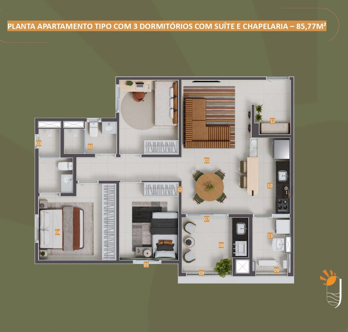 Apartamento, 3 quartos, 85 m² - Foto 29