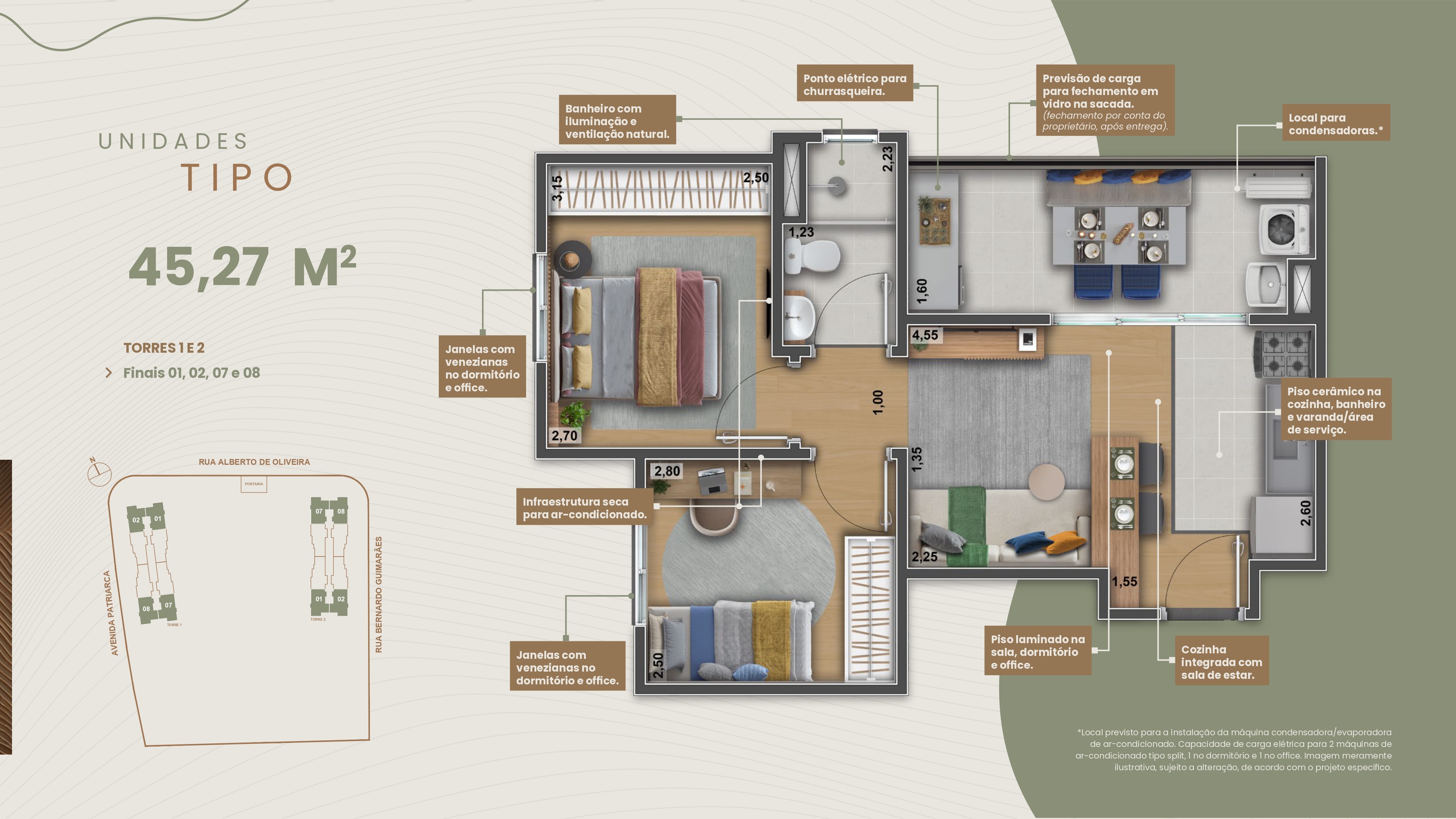 Apartamento, 2 quartos, 45 m² - Foto 19