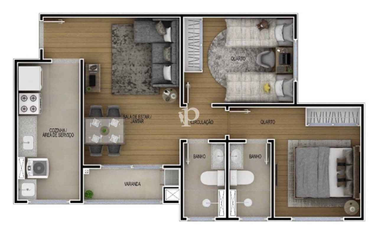 Apartamento, 2 quartos, 58 m² - Foto 14