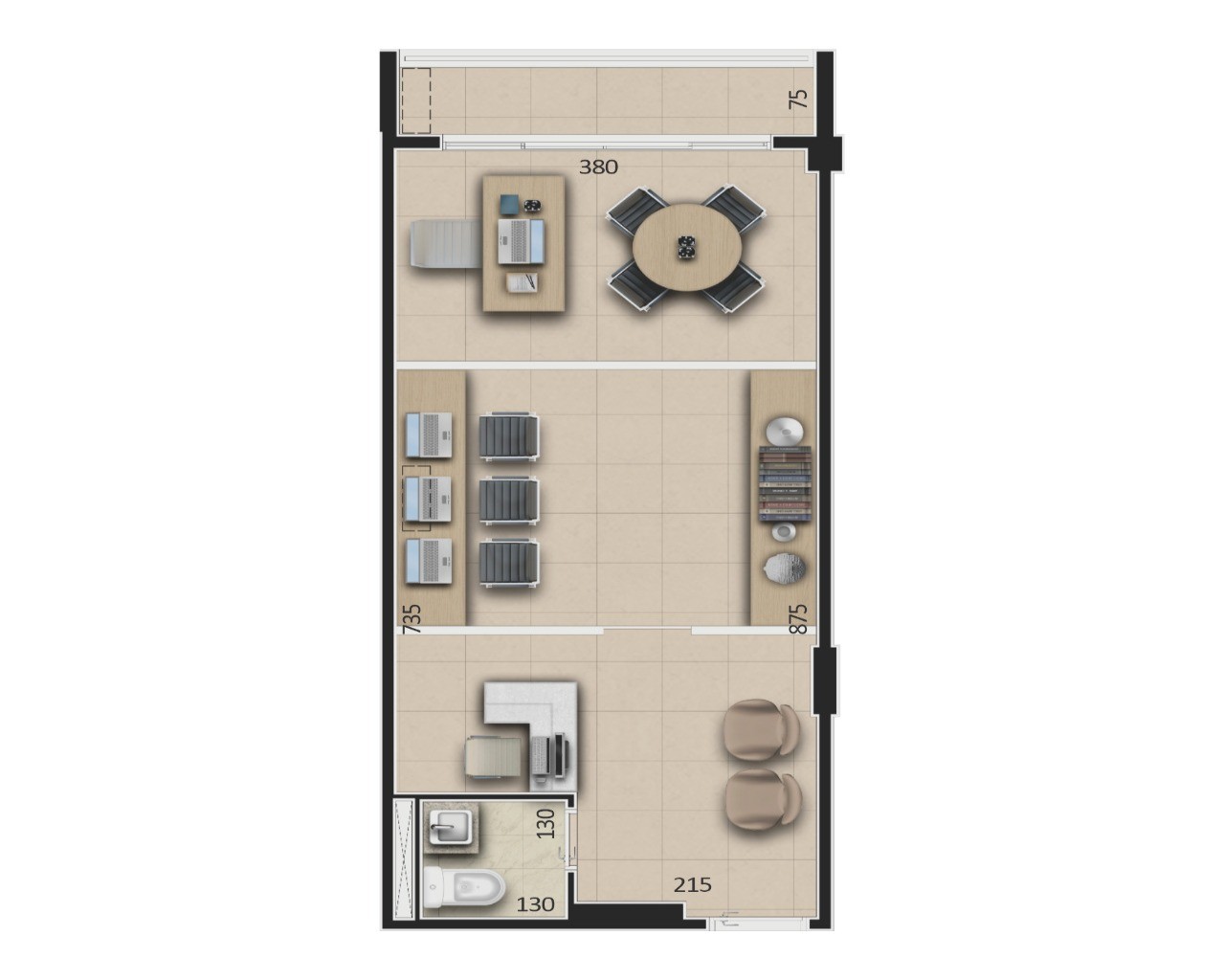 Sala-Conjunto, 56 m² - Foto 8