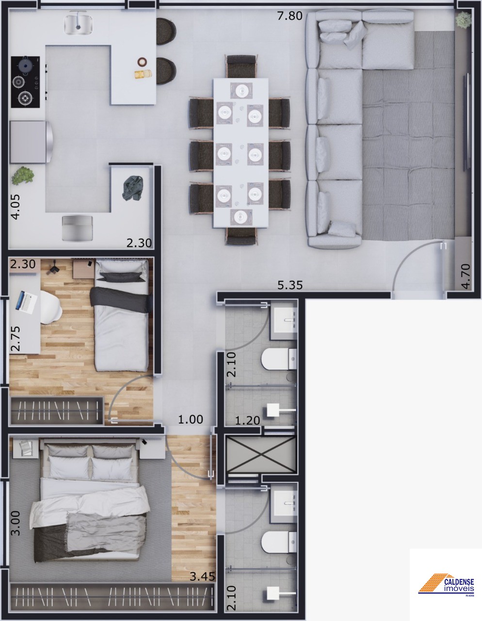 Apartamento, 2 quartos, 67 m² - Foto 4