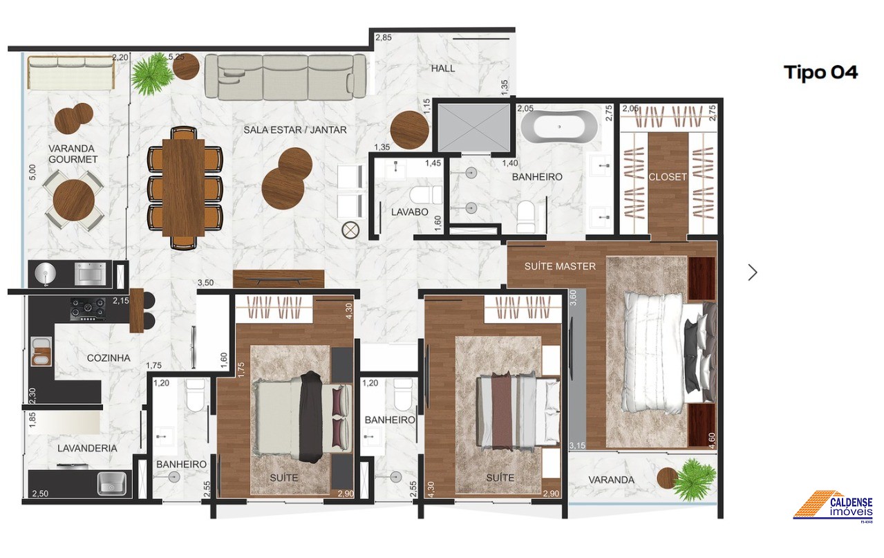 Apartamento, 3 quartos, 138 m² - Foto 2