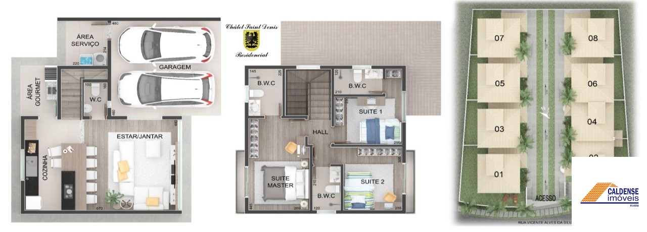 Casa de Condomínio, 3 quartos - Foto 2