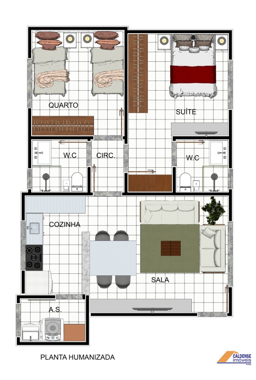 Apartamento, 2 quartos, 64 m² - Foto 2