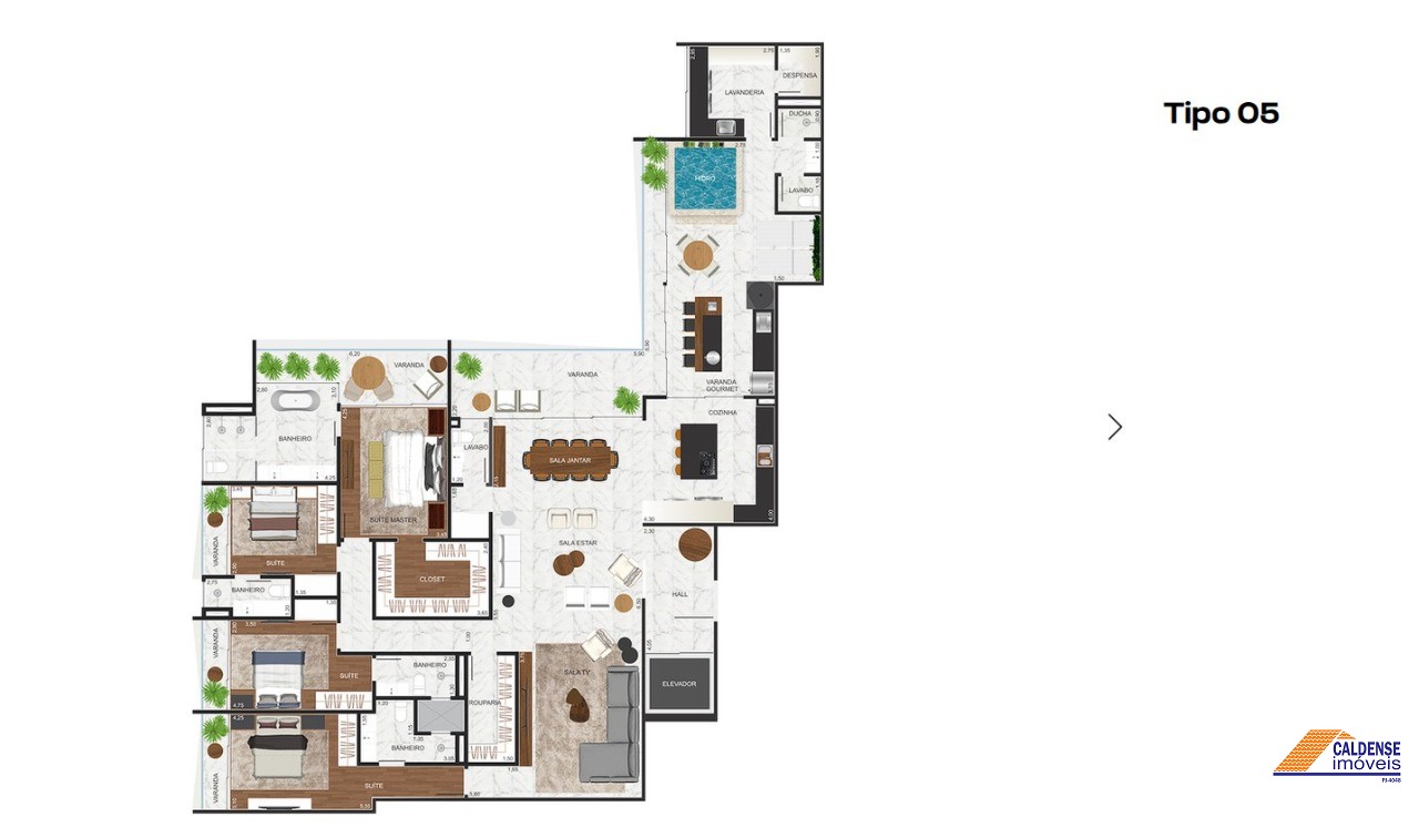 Apartamento, 4 quartos, 333 m² - Foto 3