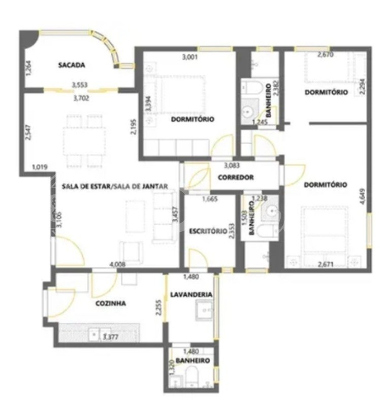 Apartamento, 3 quartos, 92 m² - Foto 34