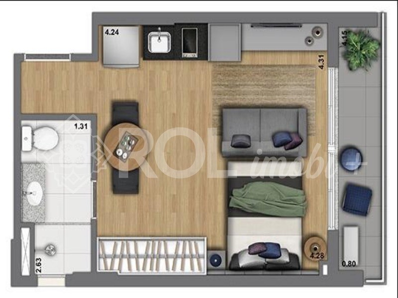 Apartamento, 1 quarto, 31 m² - Foto 23