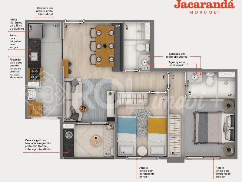 Apartamento, 2 quartos, 56 m² - Foto 11