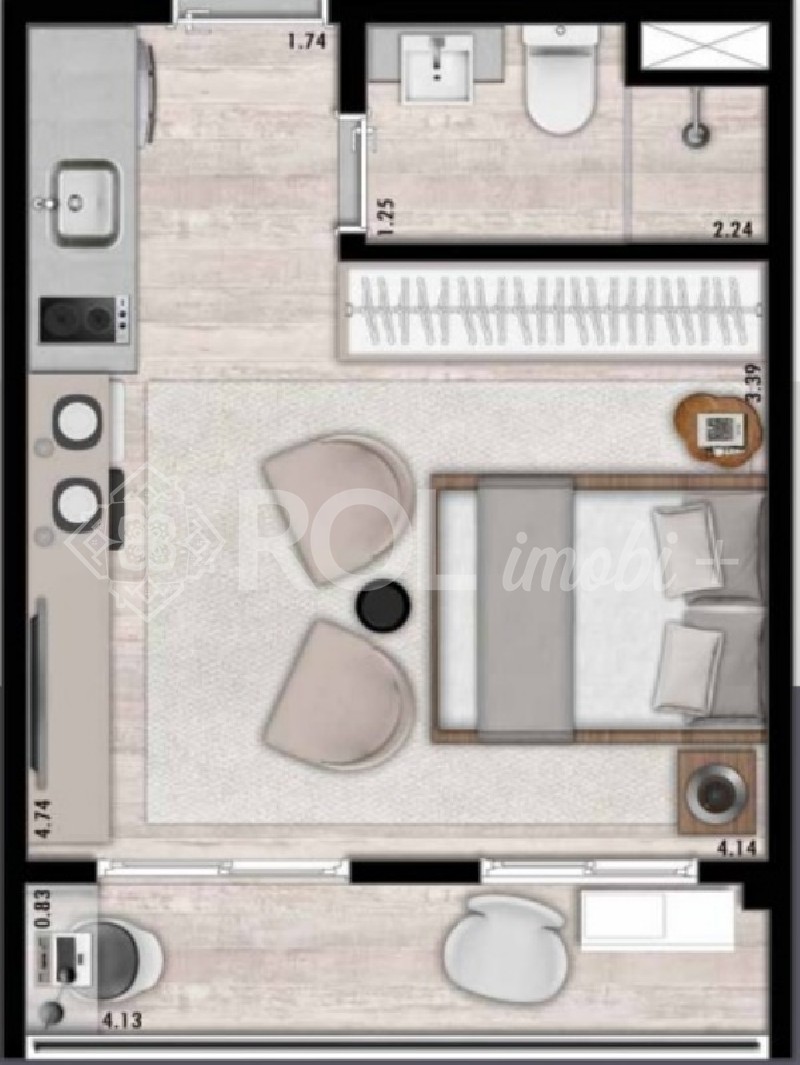 Apartamento, 1 quarto, 25 m² - Foto 45